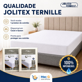 Protetor de Colchão 100% Impermeável Jolitex Casal Silencioso Elástico Protetor Queen Antiácaro