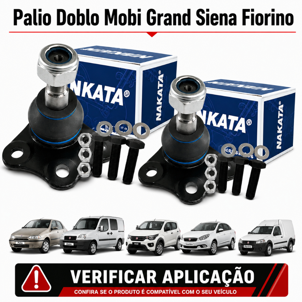 Imagem Par Pivô Dianteiro Palio Doblo Mobi Grand Siena Fiorino Suspensão Original Nakata