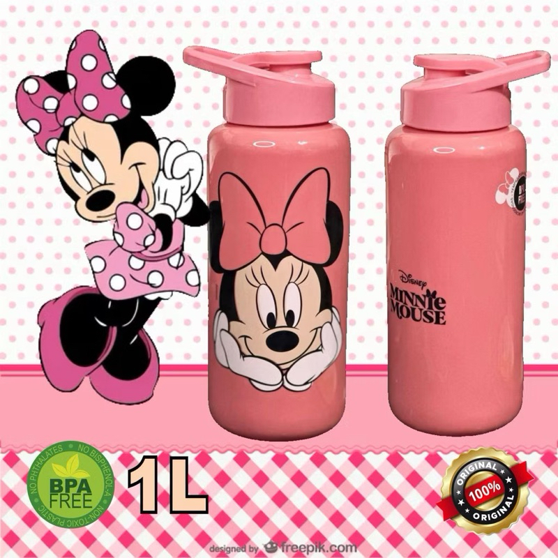 Garrafa Squeeze Bod Minnie 1L Resistente BPA FREE