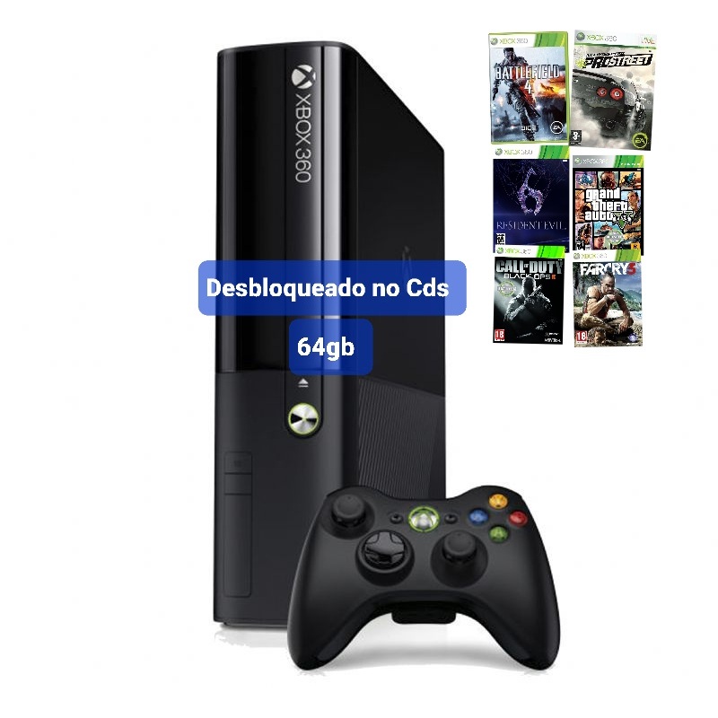pen drive 64gb xbox 360 desbloqueado 1 controle