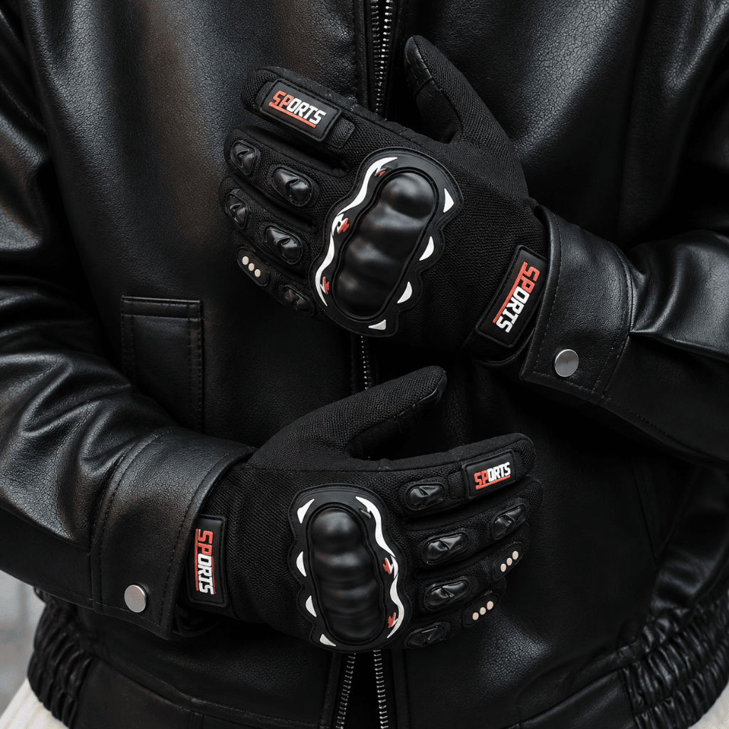 Luva de Moto Motoqueiro Proteção Esportiva Motocross Tática Impermeável Bike Respirável Reforçada Resistente