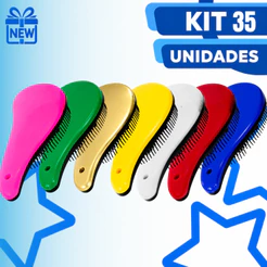 Kit 35 Escovas Mágicas - Desembaraçadora