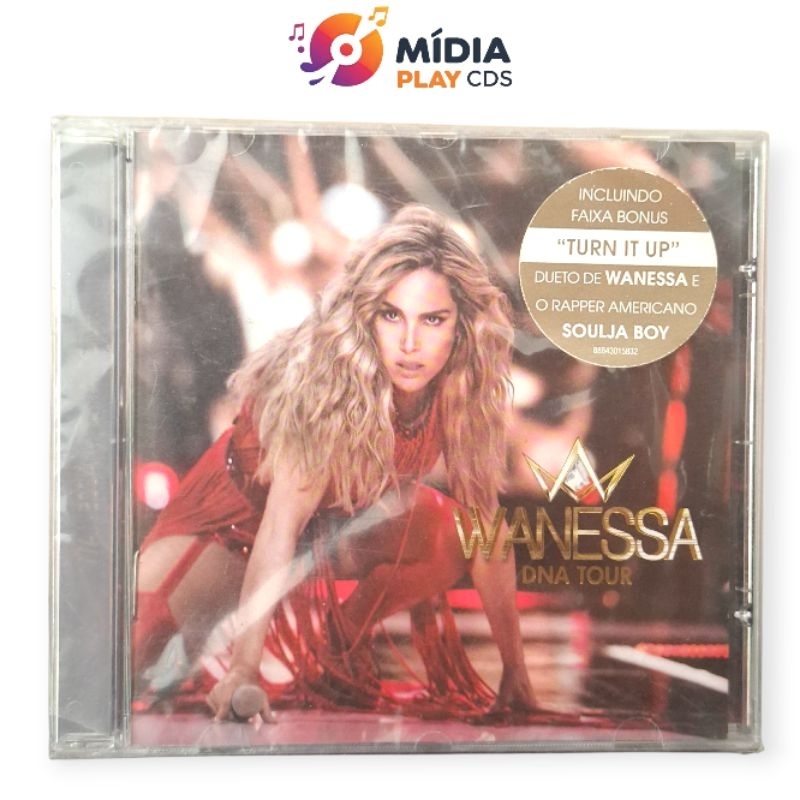 CD Wanessa Camargo DNA Tour Bonus track Turn It Up [Original Shine It On Messiah COM STICKER] LACRADO