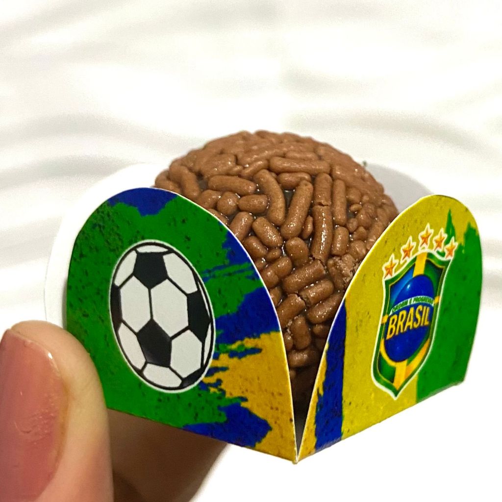 Forminha para Doces Brasil | Porta Brigadeiro e Beijinho | Personalizado Festa Infantil