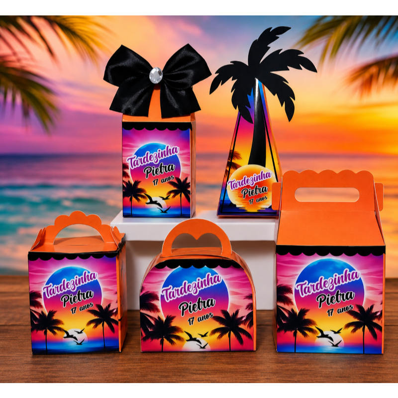 KIT FESTA TARDEZINHA - PARA MONTAR - CAIXINHAS PERSONALIZADAS -LEMBRANCINHAS  ANIVERSÁRIO