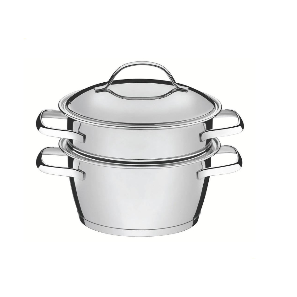 Cuscuzeira Indução E Gás Inox Allegra 2 Peças 16 cm Tramontina