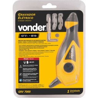 Gravador Elétrico Vonder Caneta De Gravação Grv7000 Com Acessorios Vonder