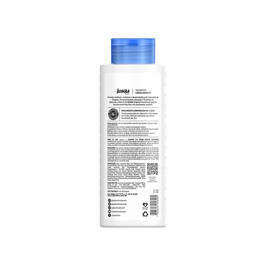 Kit SOS Bomba Original 200ml com Ativador de Cachos Salon Line · foto 2