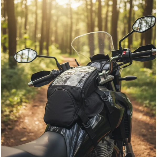 Alforge Bolsa Mala Universal De Tanque Da Moto Suporte Celular Resistente Motoboy