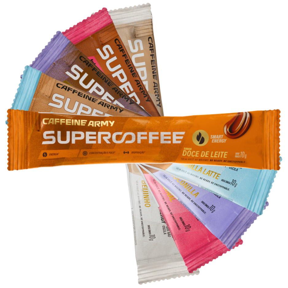 SUPERCOFFEE 3.0 KIT COM 5 UN CAFFEINE ARMY - (sachê 10g)