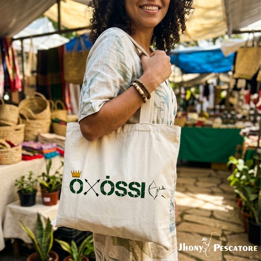 Sacola bolsa Ecobag feminina masculina – Coleção Mitologia Iorubá orixá candomblé umbanda