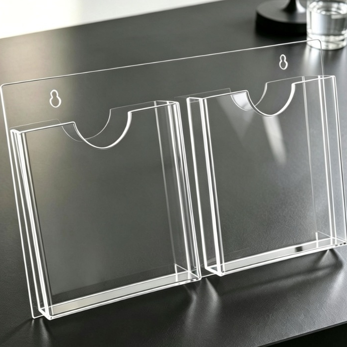 Porta Folheto Acrílico Ideal Para Panfletos, Revistas, Dízimo e Oferta