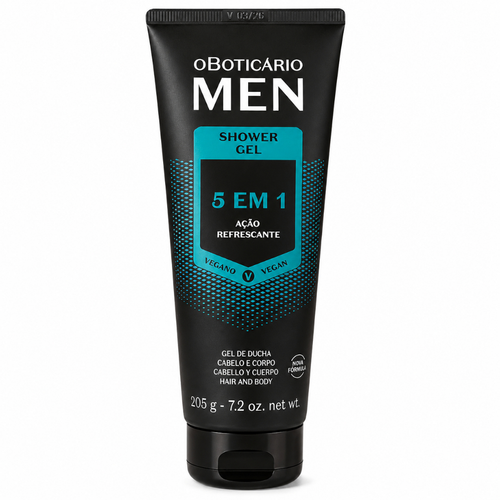 Men Shower Gel 5 Em 1 Cabelo, Corpo E Barba, 205g