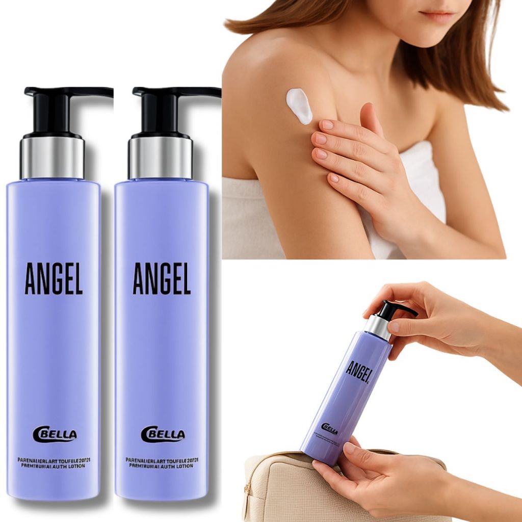 Kit 4 Creme Hidratante Corporal Angel CBELLA 200ml Loção Corporal Perfumada Feminina Creme Corporal Alta Fixação