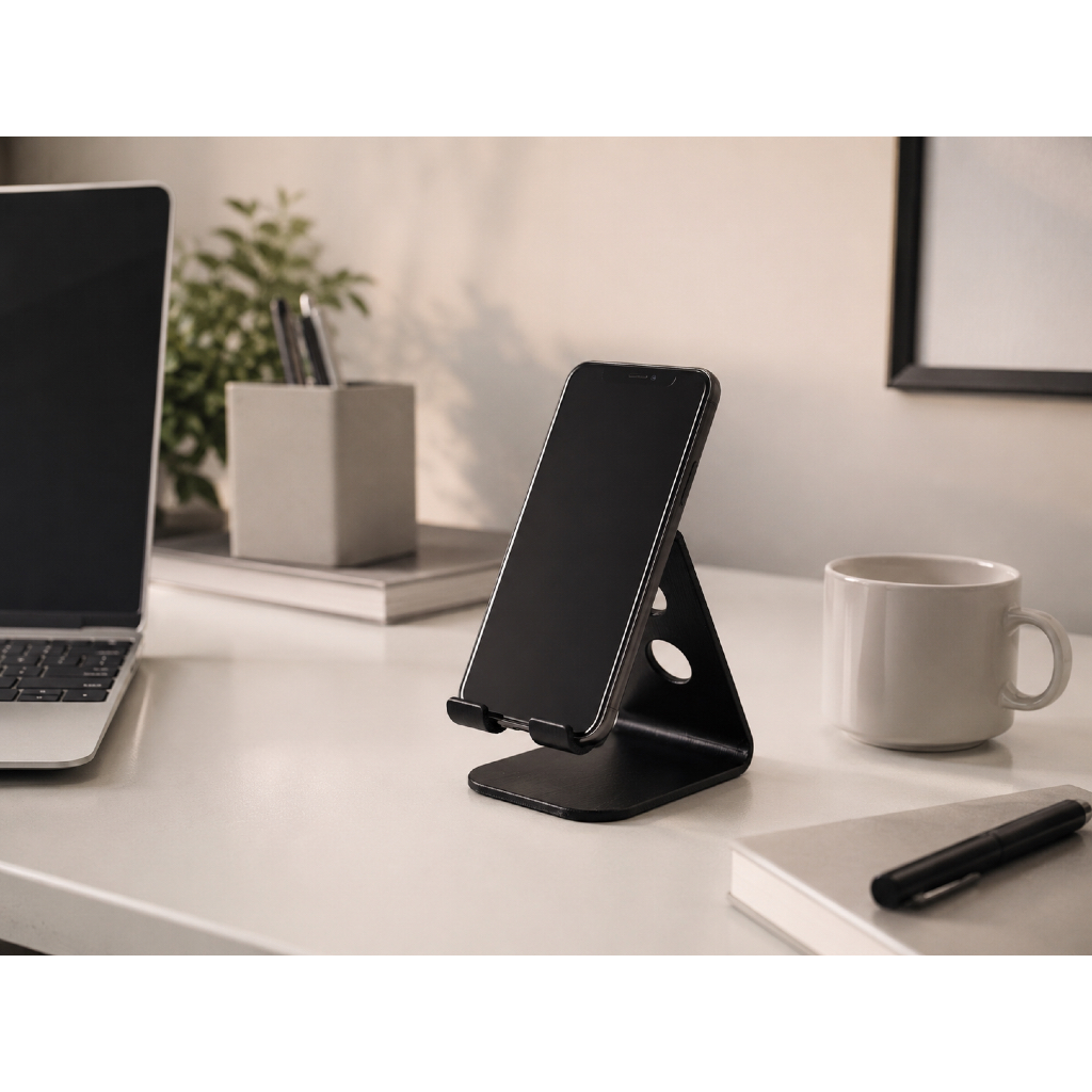 Suporte de Celular de Mesa Universal | Base para Smartphone Vertical e Horizontal
