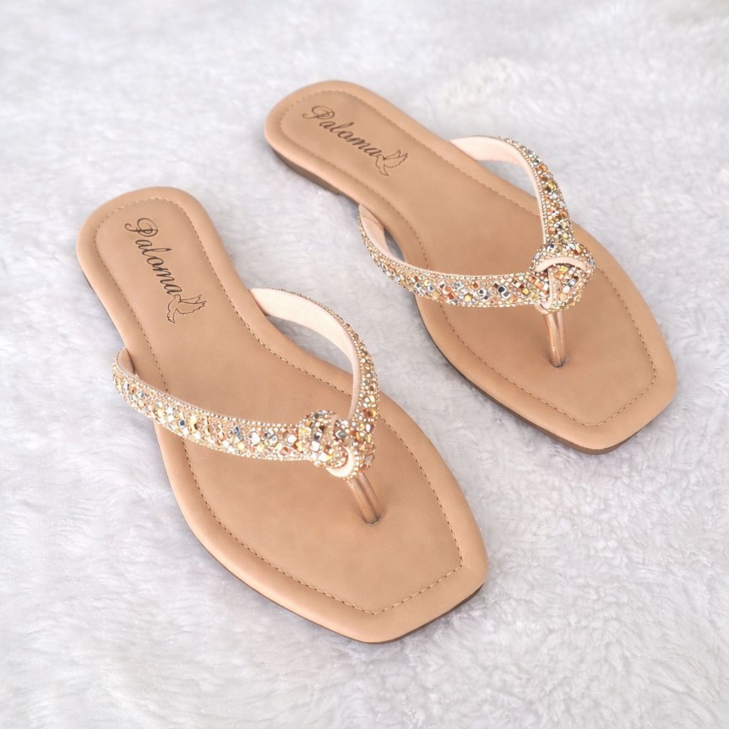 Sandália Feminina Strass Blogueiras Rasteira Rasteirinhas Confortável Envio Imediato
