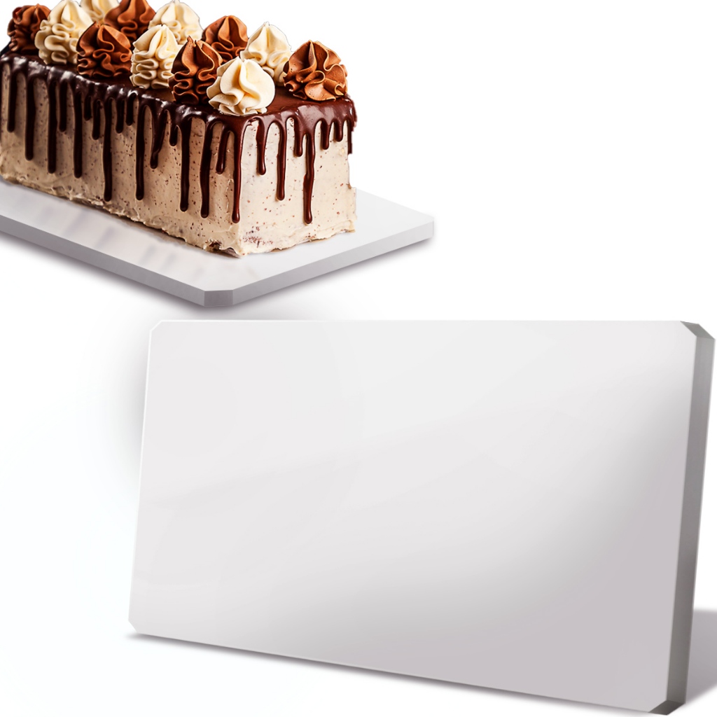 Tabuleiro 45x55cm MDF 6mm Retangular Tábua Para Bolo Confeitaria Cake