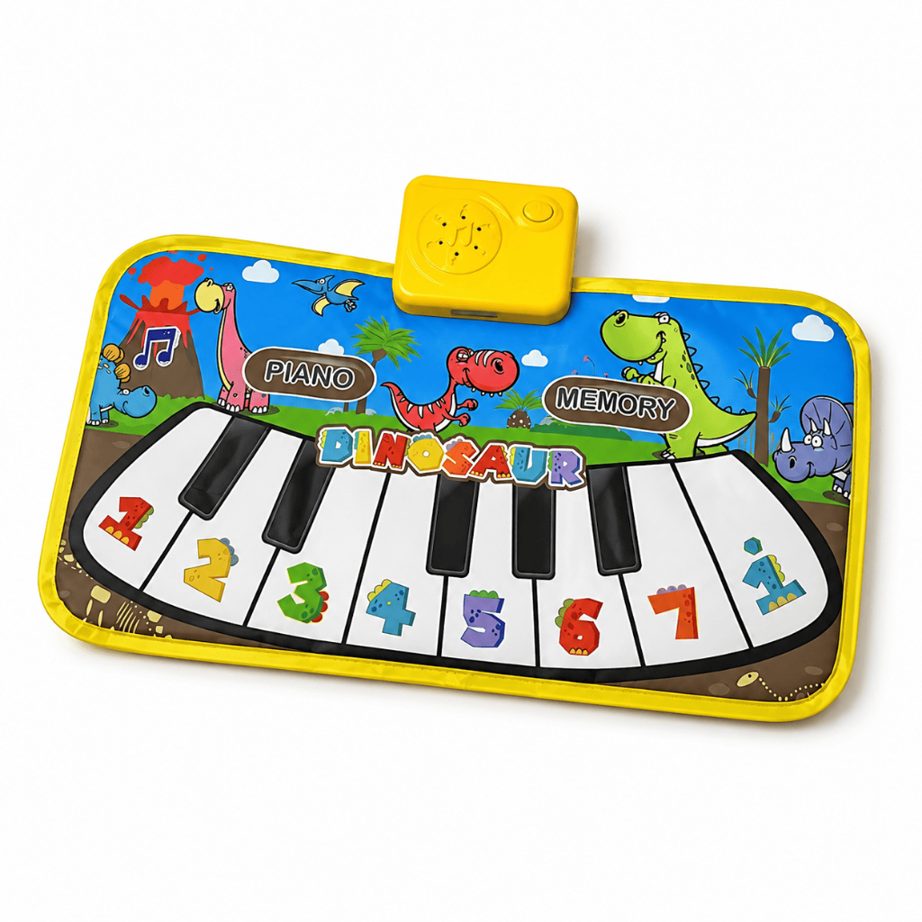 Tapete Musical Infantil Piano Sensorial com Luzes e Sons Brinquedo Educativo e Interativo