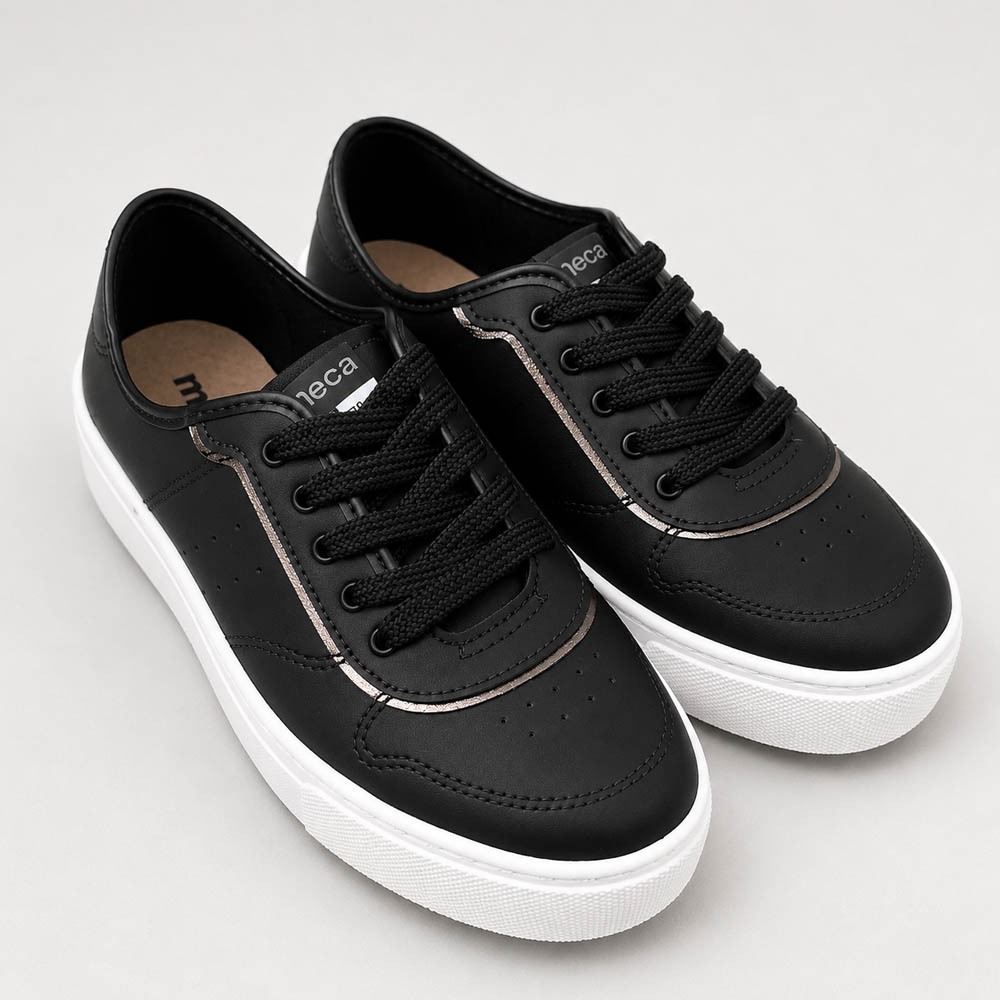 Tênis Casual Moleca Feminino Plataforma Com Brilho Antiderrapante Confortável Original