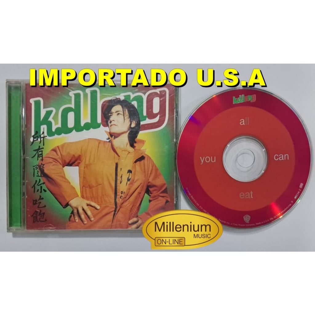 Cd K.D. Lang  All You Can Eat 1995 Importado U.S.A Original Gravadora Colecionador Ótimo Estado