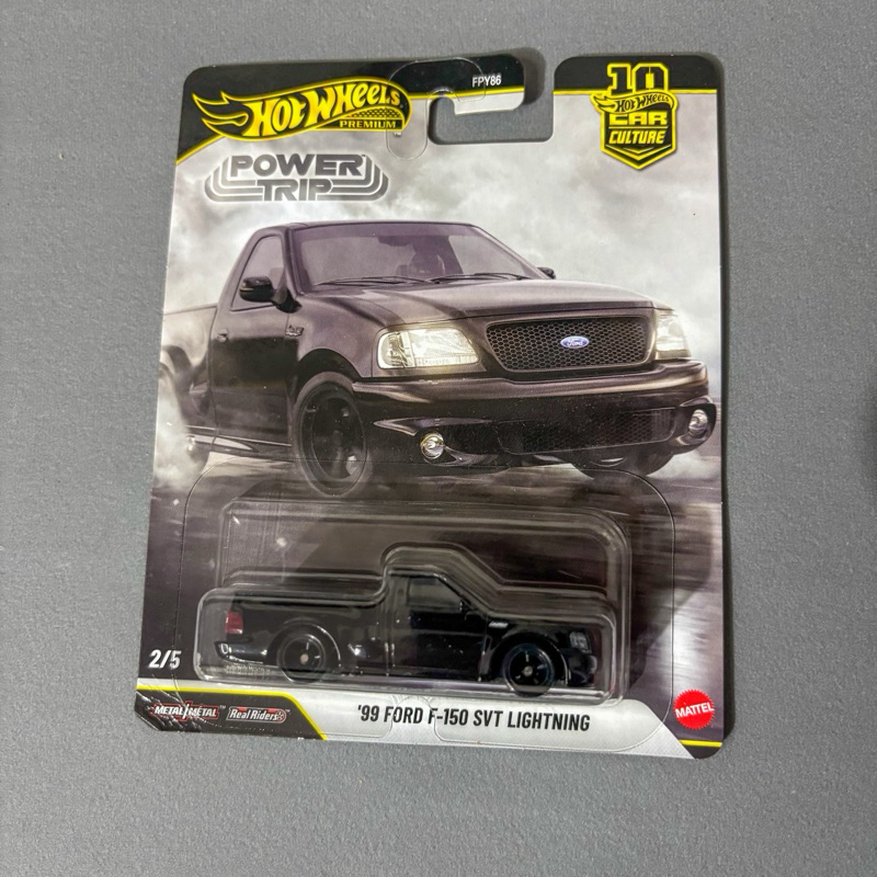 Hot Wheels Premium Car Culture Power Trip 1999 Ford F-150 SVT Lightning Real Riders 1:64