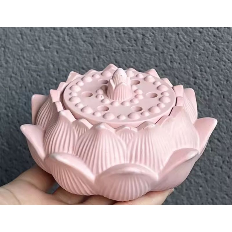 kit 10 Flor de Lótus decorativo, multiuso, porta objetos, incensário,  porta joias, castiçal para velas.