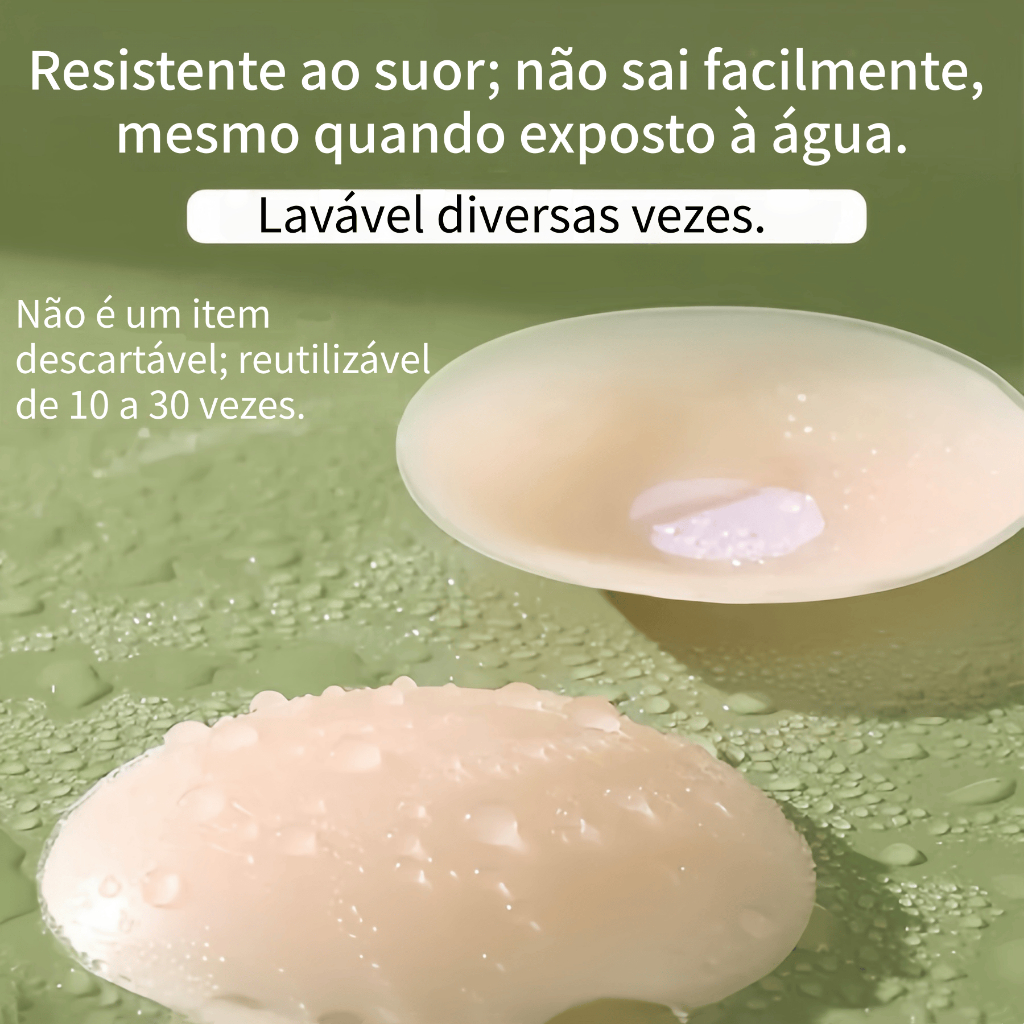 12/6 Pares de Protetores de Mamilo de Silicone Adesivo Invisíveis Reutilizáveis para Mulheres — imagem 2 de 2