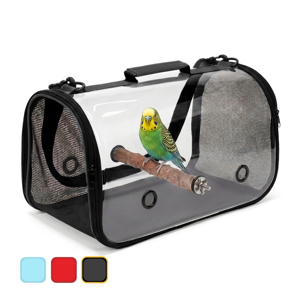 Bolsa Gaiola Transporte Pássaros com Poleiro
