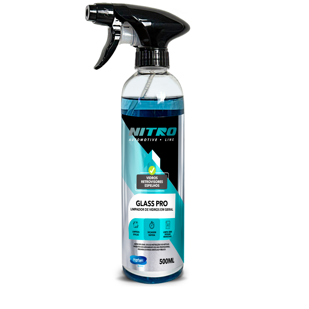 Glass Pro Limpa Vidros Profissional Nitro Automotive Limpeza Automotiva Alta Performance