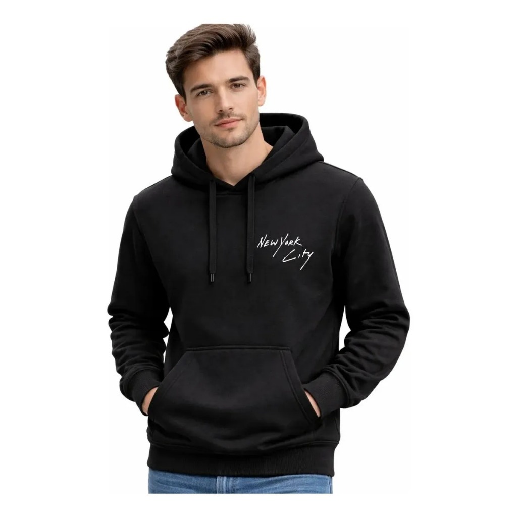 Moletom Unissex Capuz Frio Flanelado Blusa Inverno Canguru Estampado