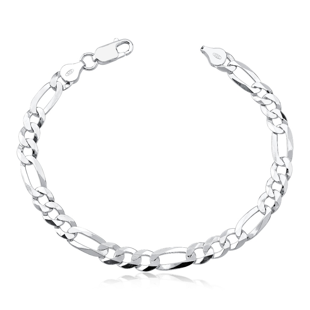 Pulseira Grumet 3x1 7mm Prata 925