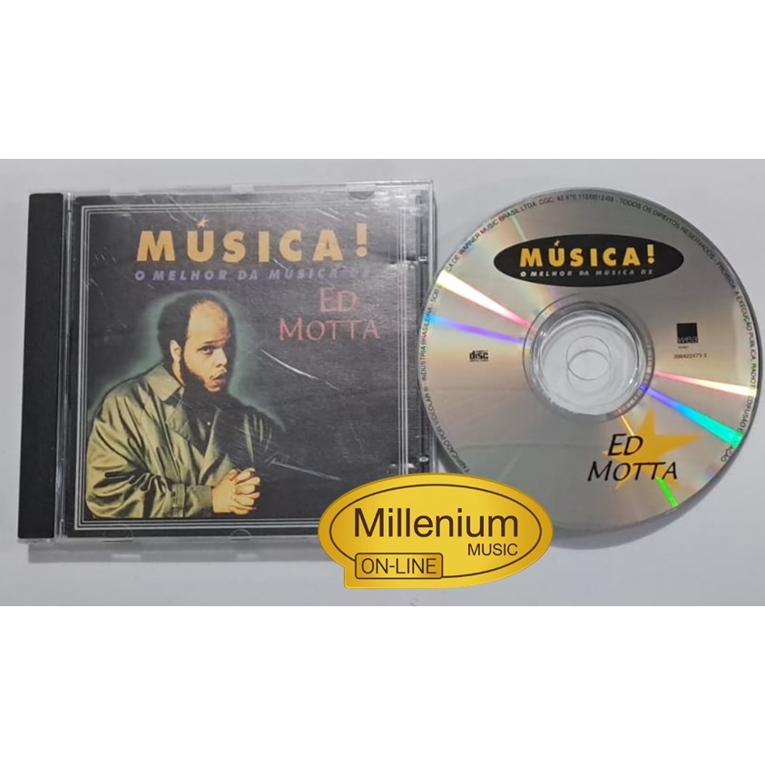 CD Ed Motta  Musica ! O Melhor Da Musica de Ed Motta 1998 Original Gravadora Colecionador Ótimo Estado