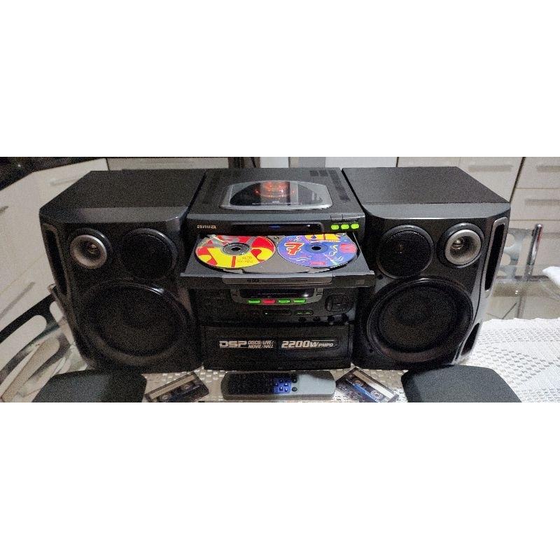 aparelho de som Mini system aiwa nsx 999 Mk2 nsx999 f9 f12 f15 zr997 t99 n6 v9000 1060 nsx 959 969 Sony Philips gradien