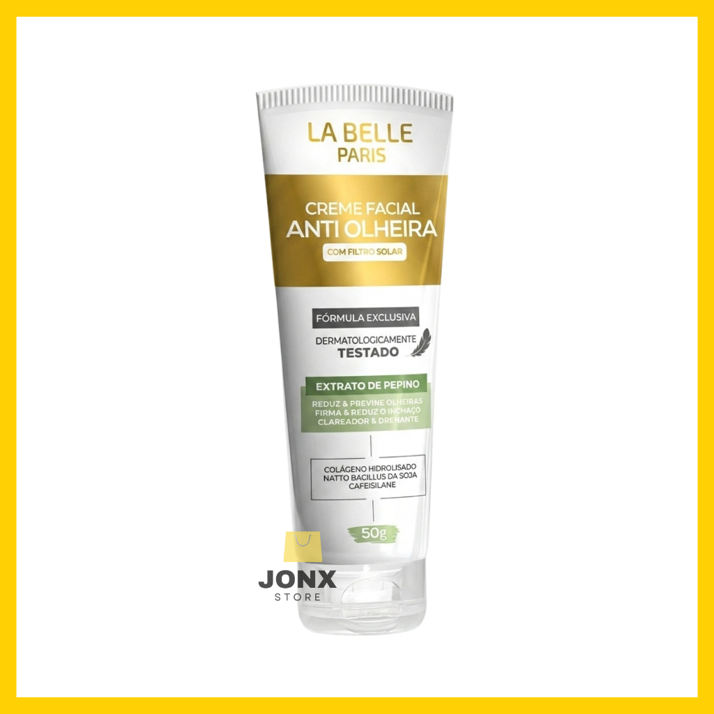 Creme Facial Anti Olheira La Belle Paris 50g com Filtro Solar Dermatologicamente Testado