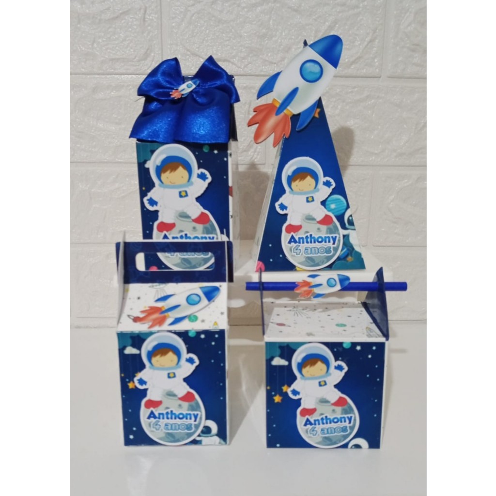 Kit Festa Astronauta Personalizados /Lembrancinhas / Festa / Aniversários / Caixas Personalizadas