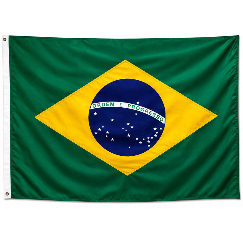 Bandeira Do Brasil 90x150cm | Tecido | Seleção Brasileira, Torcedor, Eleições, Copa Do Mundo, Cenário, Futebol, Banners