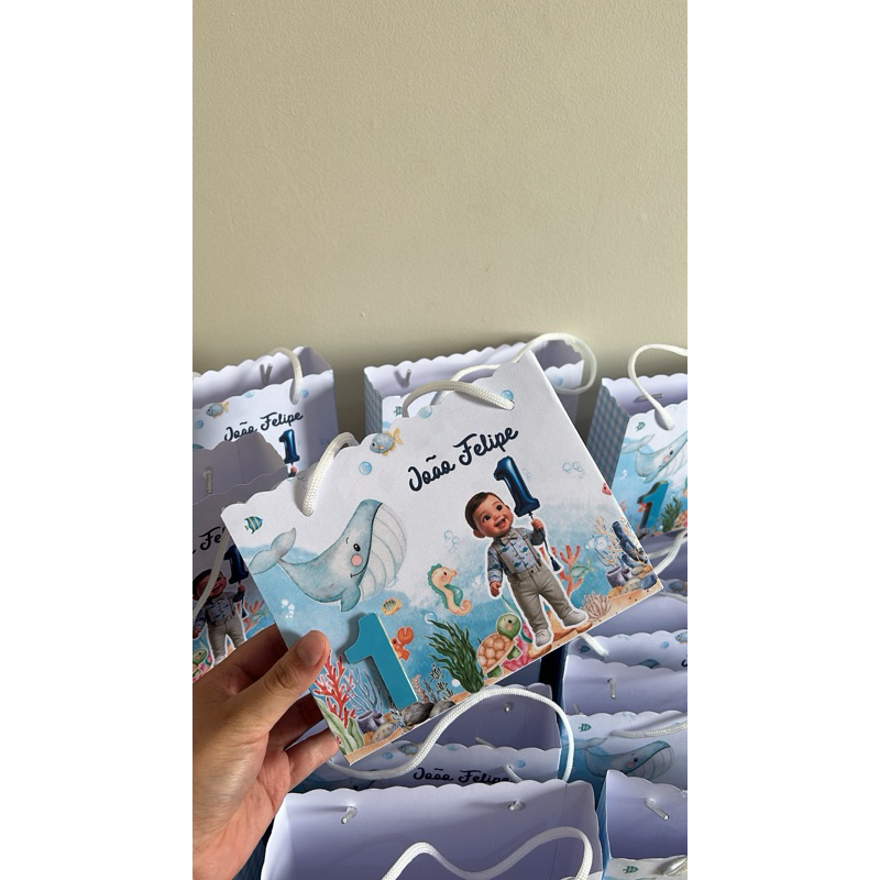 25 sacolinhas Personalizadas Infantil - FAZEMOS QUALQUER TEMA, aniversario, lembrancinha-PEGUE E MONTE