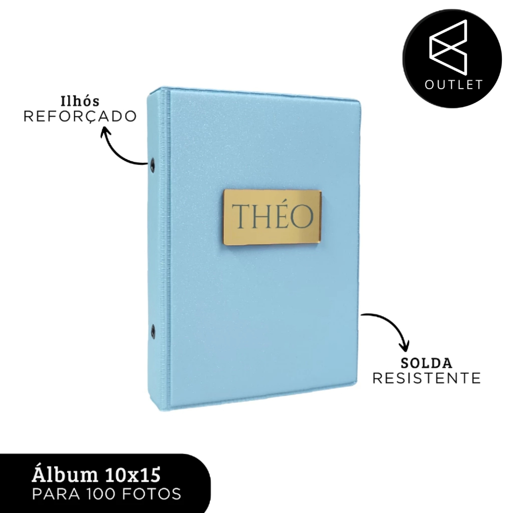 Álbum para fotos 10x15 para 100 fotos - Personalizado/ Gravação a Laser — imagem 2 de 2