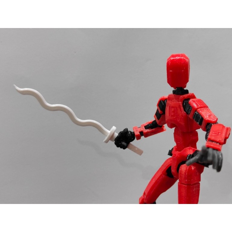 Dummy 13 Obanai Iguro Katana: Caçador de Demônios Acessório - Impressão 3d