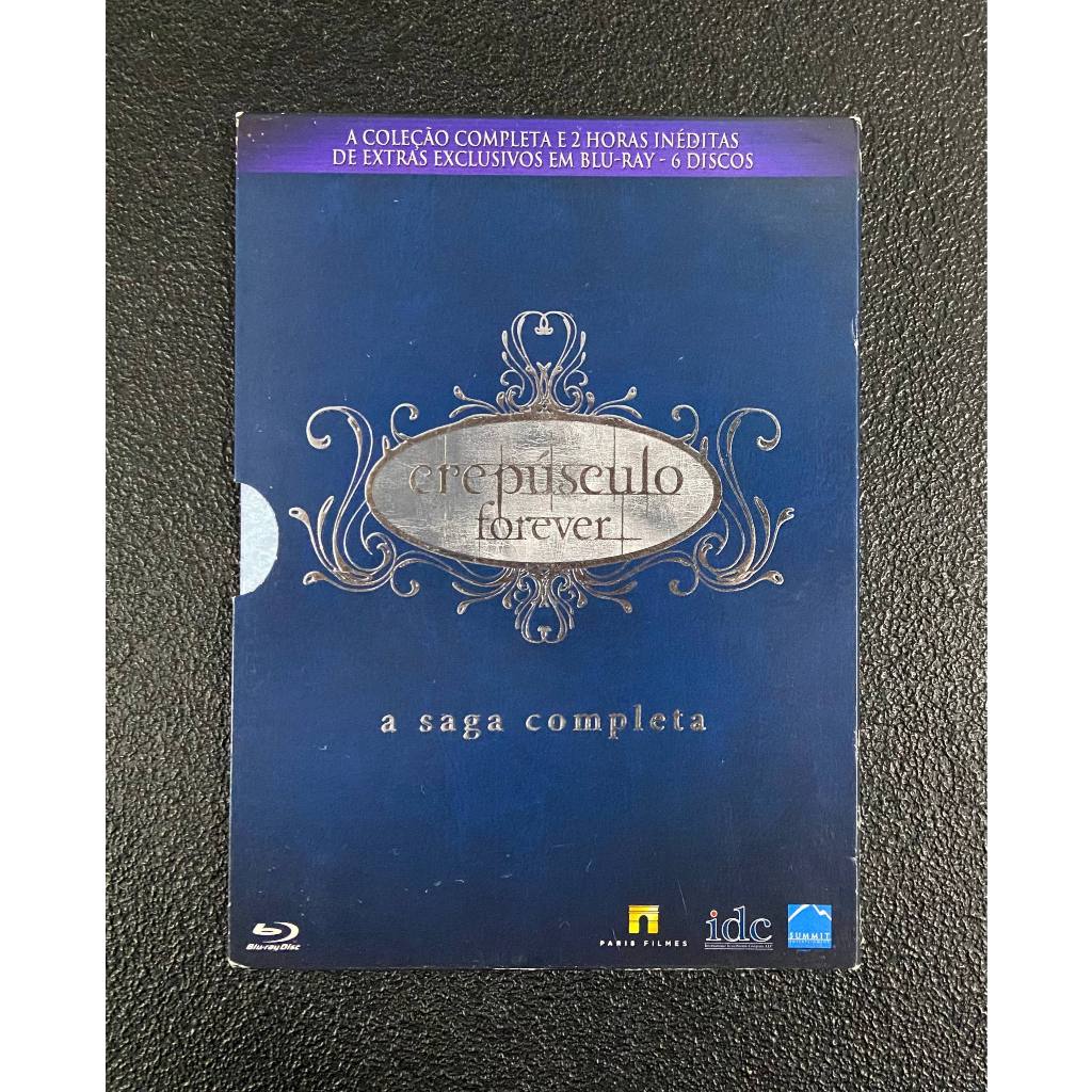 Blu Ray 6 discos Crepúsculo Forever A Saga Completa - Paris Filmes Original