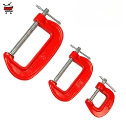 Kit Jogo Grampo Sargento Tipo C Marcenaria Carpintaria Ferro Fundido 1 2 3 Polegadas