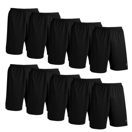 kit 5 E 10 short futebol ,academia ,lazer