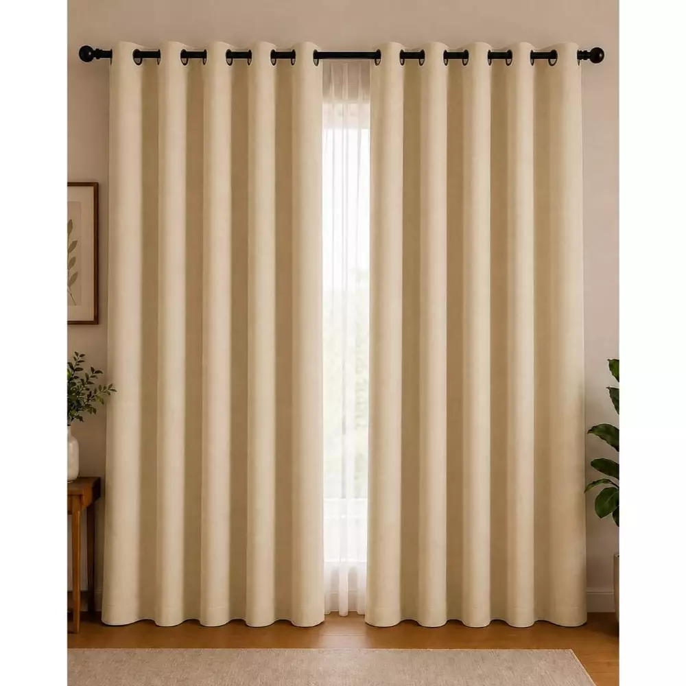 Cortina PREMIUM 3,00x2,50 - Decoração Para Quarto, Sala & Escritório Janela Inteira Ótimo Caimento