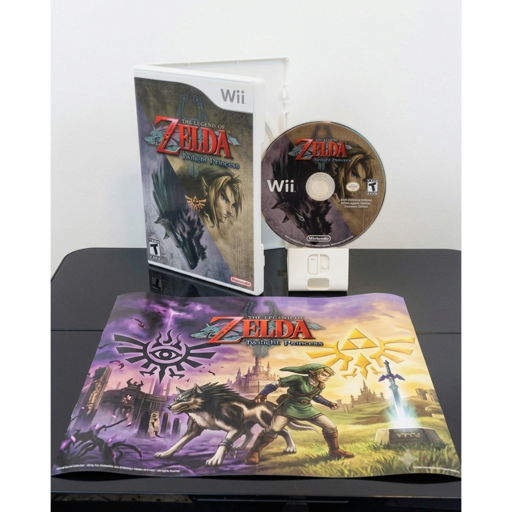 Jogo Zelda Twilight Princes Nintendo Wii - Mídia Física/Impressa