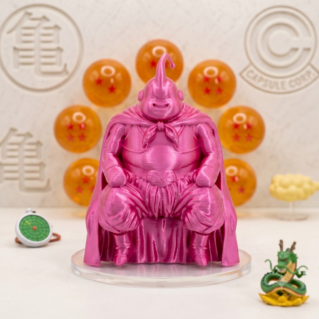 Boneco Majin Buu Dragon Ball Z Action Figure Colecionável Impressão 3D Decoração Anime Geek Atrativo