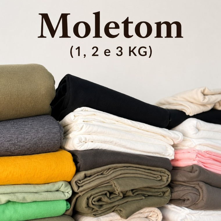 Retalho de Tecido Moletom Flanelado 100% Algodão – Cores Sortidas/1-3m, Calças, Blusas e Roupa Pet.