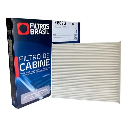 Filtro de Ar Condicionado Toyota, Corolla, Hilux, Prius, Land Rover. Filtros Brasil FB820