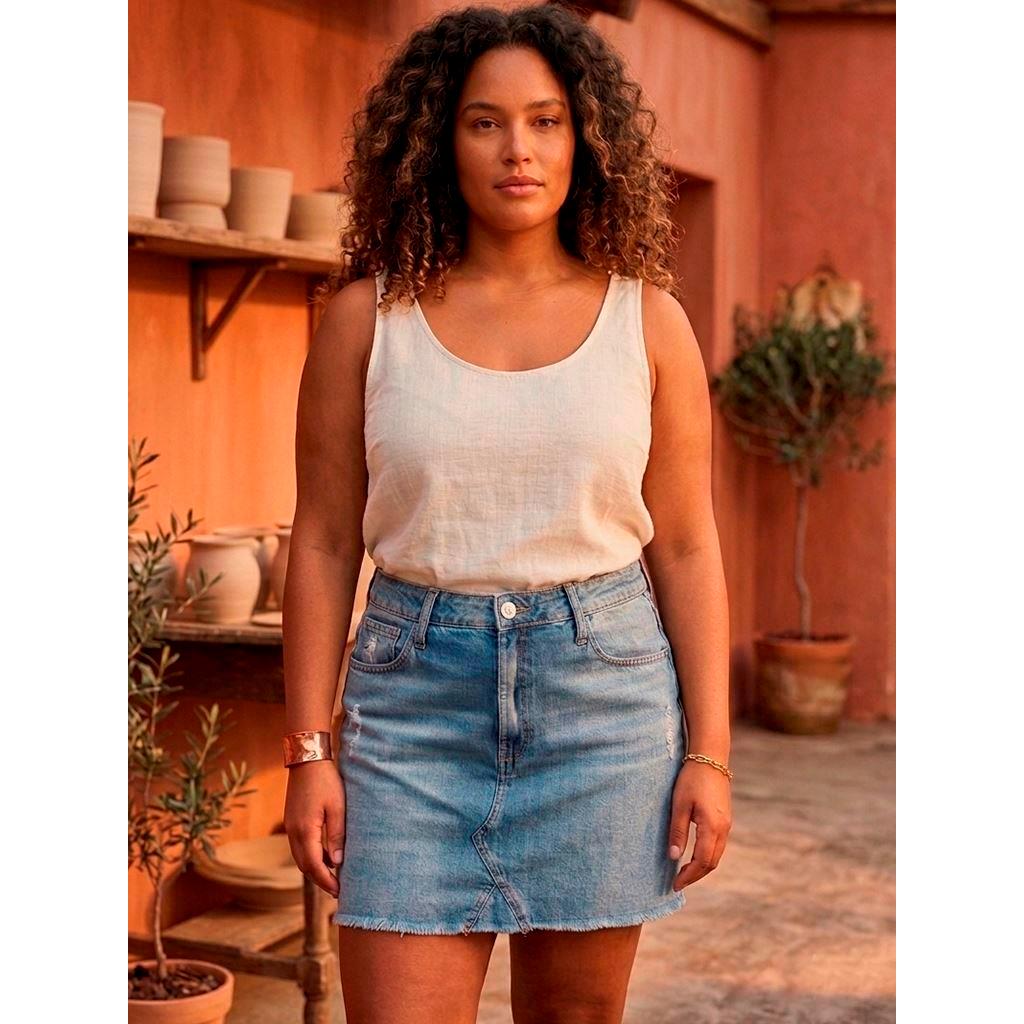 Saia Jeans Damyller - Tam. 42