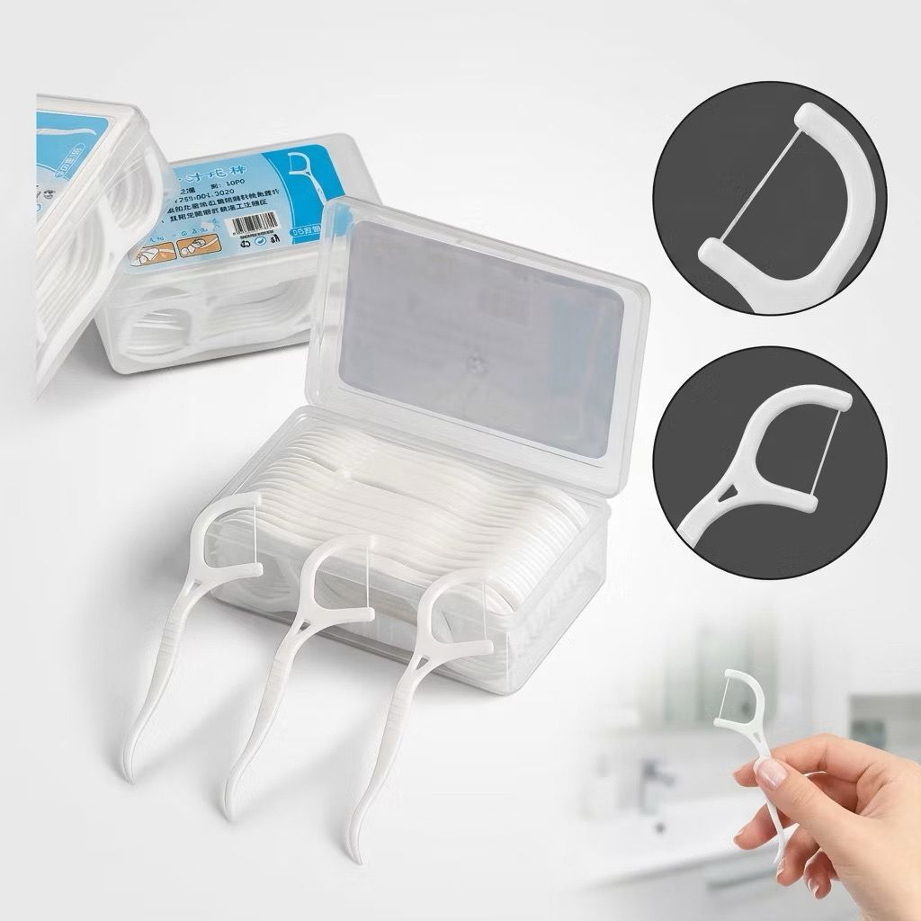Kit 50/100/200 Unidades de Fio Dental Infantil em Formato de Arco Ultra Fino para uma Limpeza Eficaz