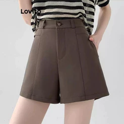 Lovito Shorts Elegante Alfaiataria Feminino BRSTNS59EX317